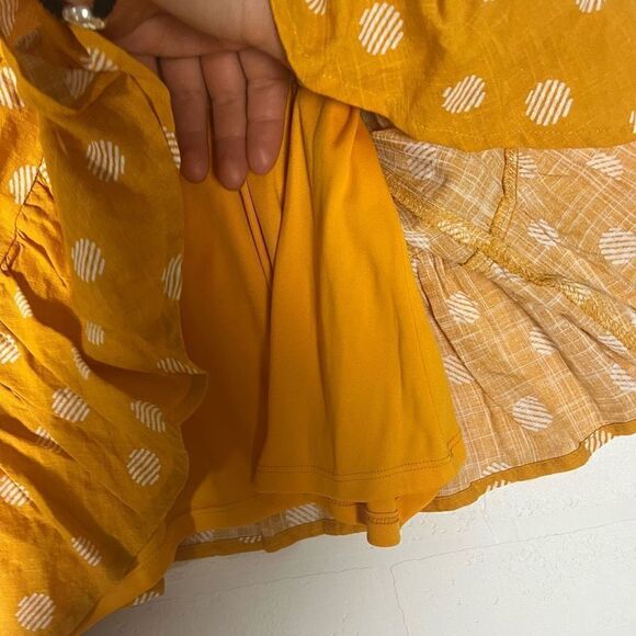 Lauren Conrad Womens Yellow Polka Dot Dress size XXL - Picture 7 of 11